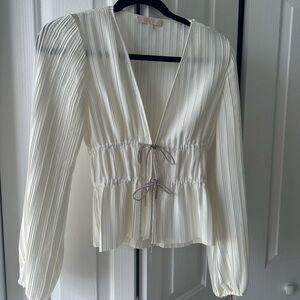 Wayf Tie Front Blouse